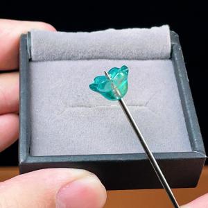 PROME 瑠璃 ガラス 桜 貫通孔 P9484の詳細画像1