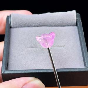 PROME 瑠璃 ガラス 桜 貫通孔 P9486の詳細画像1