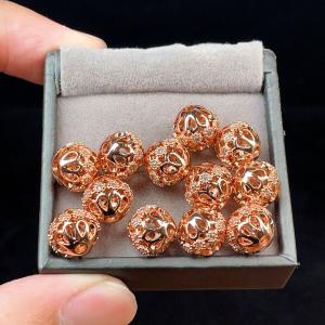 PROME コッパー（銅）ロンデル 【10mm】【穴サイズ：2mm】ローズゴールドカラーのコーティング V20962