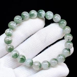 PROME 天然石【一点物】高品質・ガーデンクオーツ・庭園水晶・苔入り水晶・ブラジル産・ブレスレット V62662