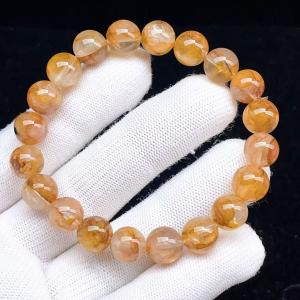 ブレスレット(タイガーアイ,ルチルクォーツ、クリスタル、ローズ