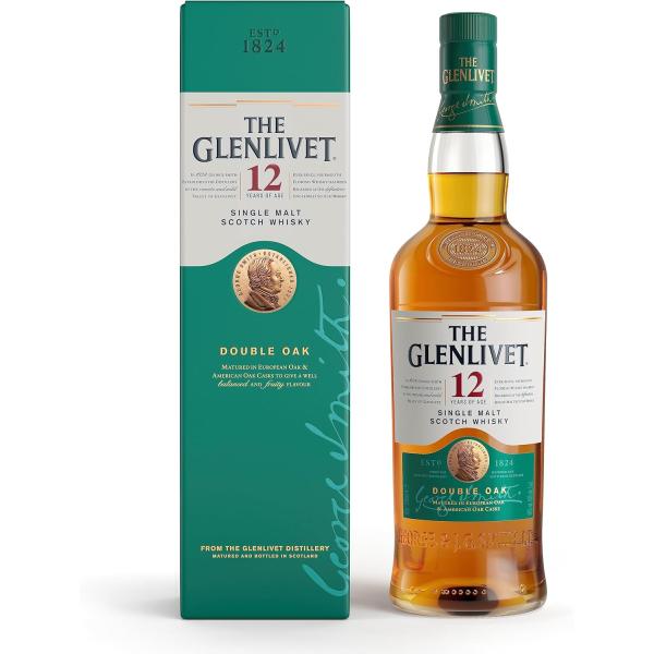 グレンリベット12年 ダブルオーク 【化粧箱付き正規品】/ Glenlivet 12 YO Doub...