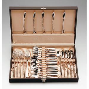 ラッキーウッド　カトラリーセット　デラックス　ディナーセット〈30本セット〉※ ラッキーウッド〈Design132〉 30pc.ディナーセット(30本/5客用) | 新潟