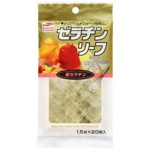 マルハ　ゼラチンリーフ　1.5g×20枚入　（メール便可）