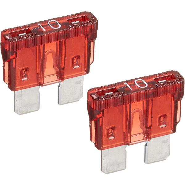 エーモン 平型ヒューズ 10A 2個入 1265　（メール便可）