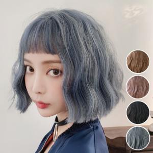 ウィッグ ボブ フルウィッグ 自然 セミロング ...の商品画像