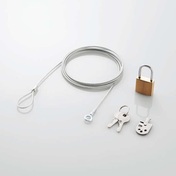 ノートパソコン＆マウスセキュリティロック（南京錠）ELECOM ESL-3A