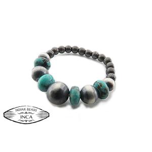 インディアンジュエリー リング ナバホパール ビーズ シルバー925 ターコイズ コーラル 指輪