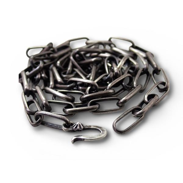 ハンドメイドチェーン ナバホチェーン ネックレス あずきチェーン 5.5mm 40cm〜90cm シ...