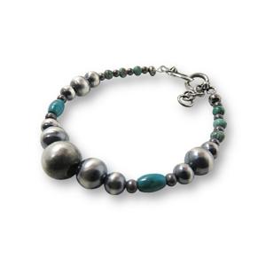 インディアンジュエリー ナバホパール ブレスレット ターコイズ