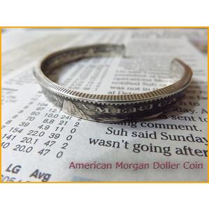 モルガン銀貨 コイン バングル ブレスレット シルバー インディアンジュエリー, INCA