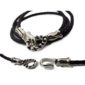 鹿革紐 ネックレス 3mm 100cm 北米ワイルドディア カスタムビーズ