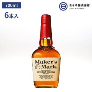 ウィスキー メーカーズマーク 45度 クラフトウイスキー 700ml 6本  アルコール｜ginjoclub