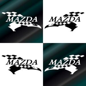 Mazda マツダ 車 ステッカー かっこいい レーシング メーカー エンブレム カッティングシート ステッカー C10 Fl Emb 004 05 10 銀影工房 通販 Yahoo ショッピング