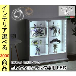 コレクションラック用LED照明テープ YHCLRシリーズ専用 1×169×0.8cm USBタイプ ホワイト色 YHLEDBCL
