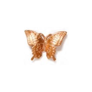七宝素材／彫金板ブローチ　Ｂ−豆チョウ　中　20×25mm