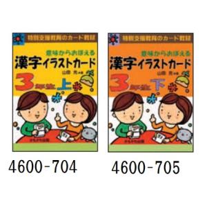 意味から覚える漢字イラストカード　３年生【選択：(上)／(下)】