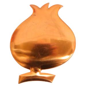 七宝素材彫金板／Ｂ−ざくろ　縦60×横50mm