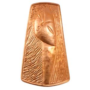 七宝素材彫金板／Ｂ−人形タテ　縦73×横43mm