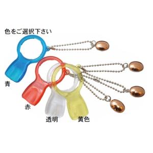 七宝素材／ペットボトルオープナー１８小判【色選択：青/赤/透明/黄色】