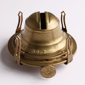 真鍮製 オイルランプ 金色 ゴールド (部品 バーナー4分芯 22mm-PB