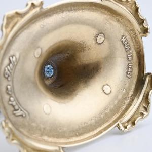 ミラー 卓上鏡 金属 真鍮製 金色 楕円 L ...の詳細画像5
