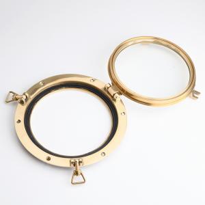 イタリア製 真鍮丸窓(透明ガラス クモリガラス...の詳細画像4