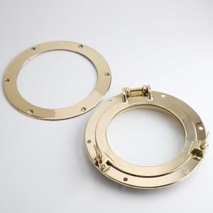 イタリア製 真鍮丸窓(透明ガラス) 金色 ゴー...の詳細画像5