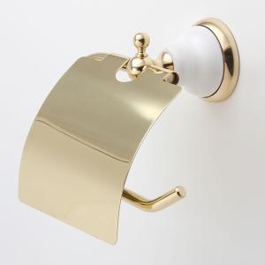 真鍮製 トイレットペーパーホルダー 紙巻器 石...の詳細画像3
