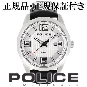 POLICE 腕時計 メンズ ブランド ポリス トロフィー ホワイト レザー 革ベルト メンズ腕時計 POLICE｜ginnokura