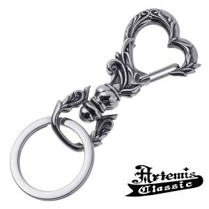 シルバー925製 ナスカン 金具 レバー型 回転フック キーホルダー