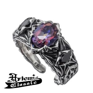 クロス リング メンズ シルバー 十字架 ブルーダイヤモンド 英字 11-21