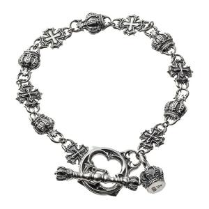 ラバー LAVER 10mm Cable Chain T Bar Bracelet 1cm ケーブルチェーン