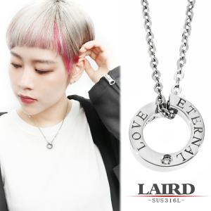 LAIRD レアド 天然 ダイヤモンド リング ステンレス レディースネックレス 金属アレルギーフリー ネックレス ペンダント アクセサリー シンプル｜ginnokura