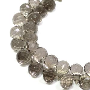 天然石ビーズ ガーネット 5.5×3mm ドロップカット 6玉セット