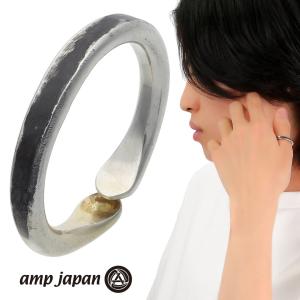 amp japan アンプジャパン HYO-251 テーパード ナロー リング 指輪 13〜17号 メンズリング シルバー 槌目 鎚目 ラフ 模様 パターン ゴールド 金色 爆買