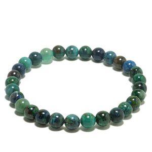 ハイクオリティ　シャッタカイトブレスレット　　ターコイズ　クリソコラ　2 クリソコラ シャッタカイト ブレスレット 9mm 17.5cm メンズM