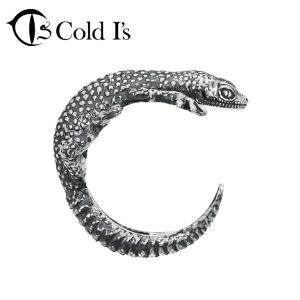 Cold I's レオパードゲッコー 巻きつき リング 7〜19号 シルバー925 指輪 シルバーアクセサリー ヒョウモントカゲモドキ ヤモリ トカゲ ゲッコー｜新宿銀の蔵 シルバーアクセサリー