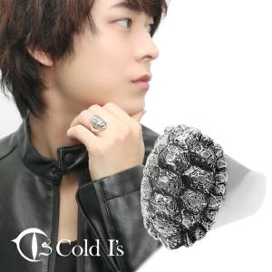 Cold I's スネーク スケルトン 巻きつき リング 15〜27号 シルバー925