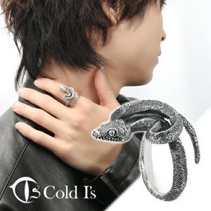 コールドアイズ silver925リング 3点セット ヘビ指輪フリーサイズ Cold I's ブッシュバイパー 3連 巻きつき リング 10〜25号 シルバー925