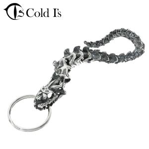 Cold I's パイソン スケルトン キーチェーン キーホルダー シルバー