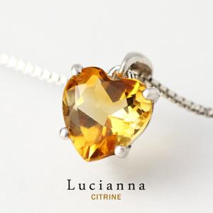 天然石 シルバー ネックレス レディース ブルートパーズ シトリン