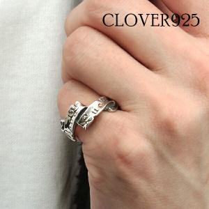 Clover925 リボン リング 9〜27号 指輪 シルバー925 ピンキーリング