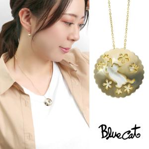 Blue Cat トライアングル ネックレス ペンダント レディースネックレス