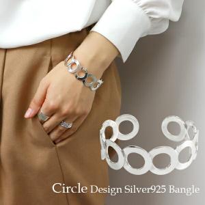 ヴィンテージ パターン シルバー バングル ブレスレット シルバー925