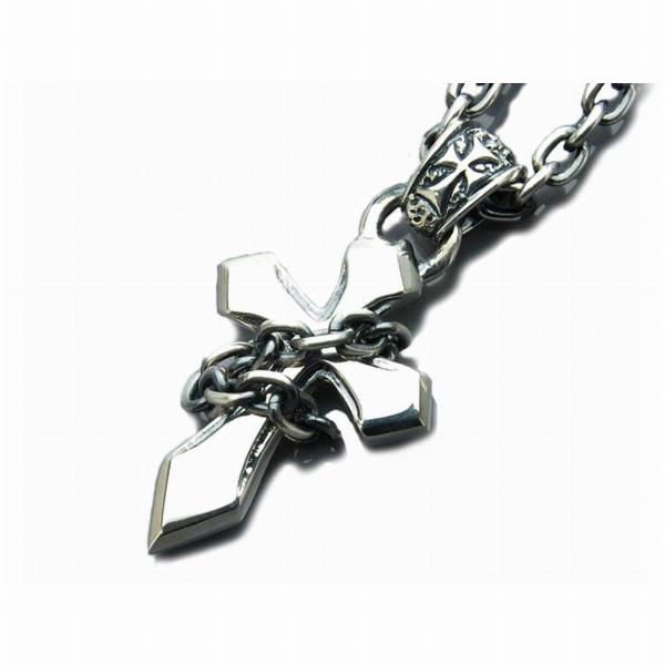 ディールデザイン チェーンウインドクロス ペンダント メンズアクセサリー ロック ギフト シルバー9...