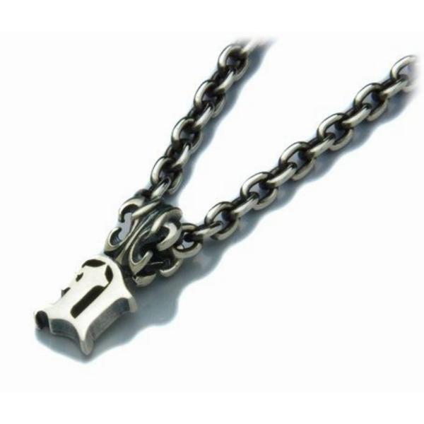 ディールデザイン ブラックレターチャーム ペンダント イニシャル ペア ギフト シルバー925 シル...