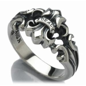 シルバーリング メンズ フォー サイド リリー 16-22号 人気 オシャレ