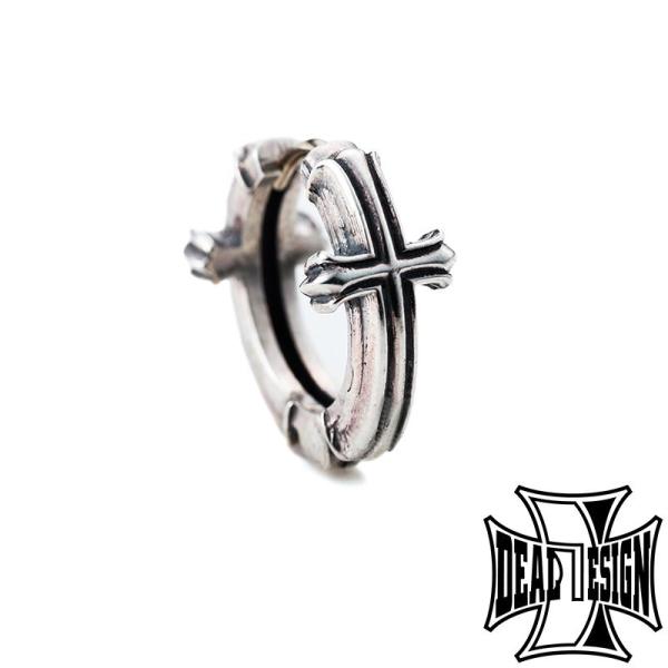 DEAL DESIGN ディールデザイン クロスロックフープ 片耳 ピアス シルバーピアス シルバー...