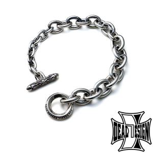 DEAL DESIGN ディールデザイン グラデーションリンクブレス ブレスレット シルバーブレス シルバー925 メンズ 精巧 荘厳 彫刻 グラデ 小豆 パーツ 爆買